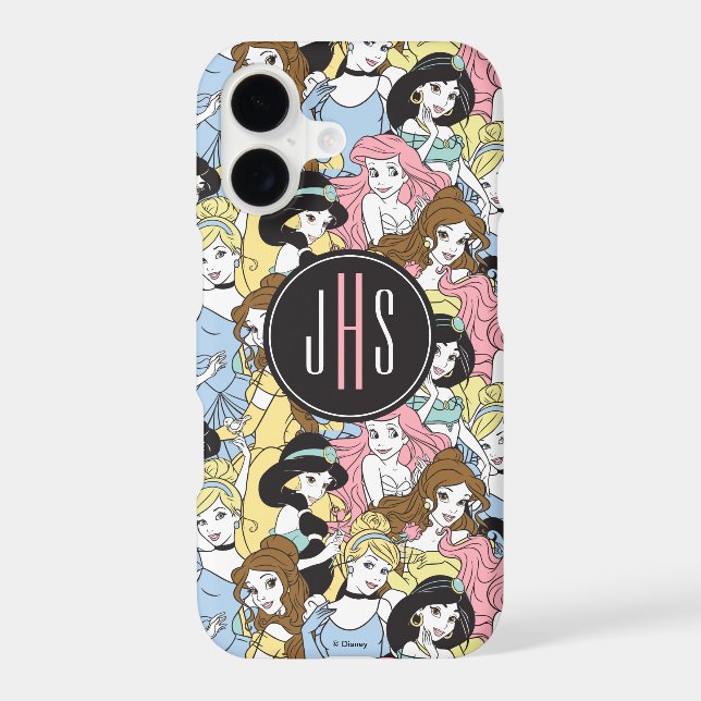 Disney Princess | Monogram Oversized Pattern Iphone Case (Back)