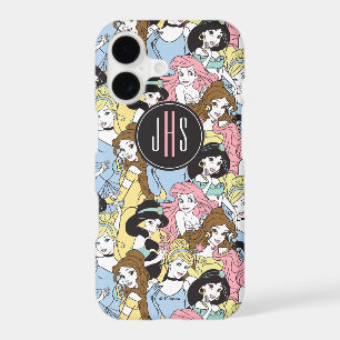 Disney Princess Monogram Oversized Pattern iPhone 17 Case