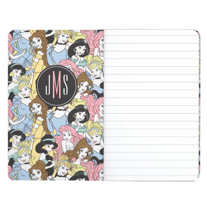 Disney Princess | Monogram Oversized Pattern Journal | Zazzle.com