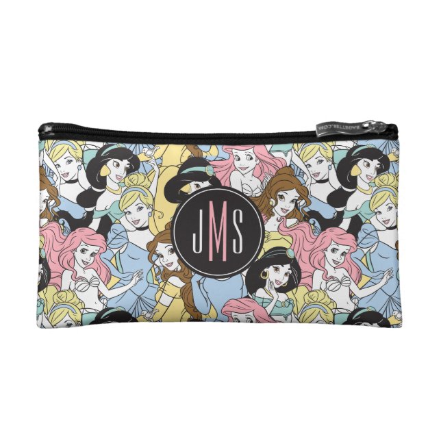 Disney Princess | Monogram Oversized Pattern Makeup Bag (Front)