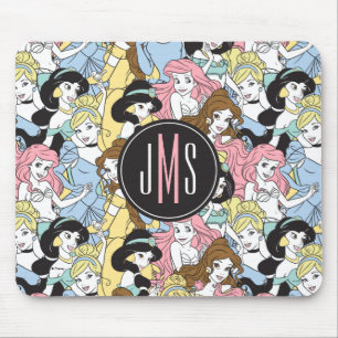 Disney Princess Monogram Oversized Pattern Mouse Pad