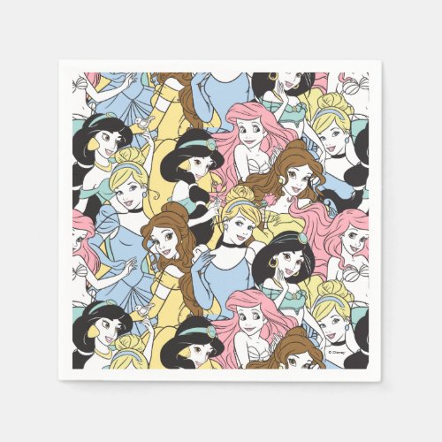 Disney Princess  Monogram Oversized Pattern Napkins