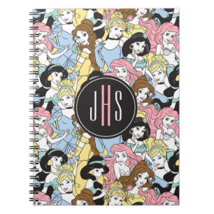Disney Princess Monogram Oversized Pattern Notebook