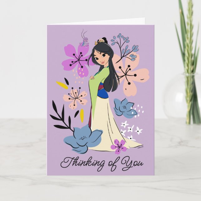 Disney Princess | Mulan in the Garden Card (Front)