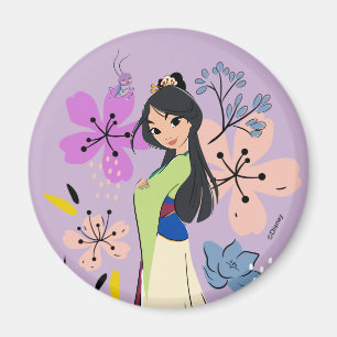 Disney Princess Mulan in the Garden Magnet