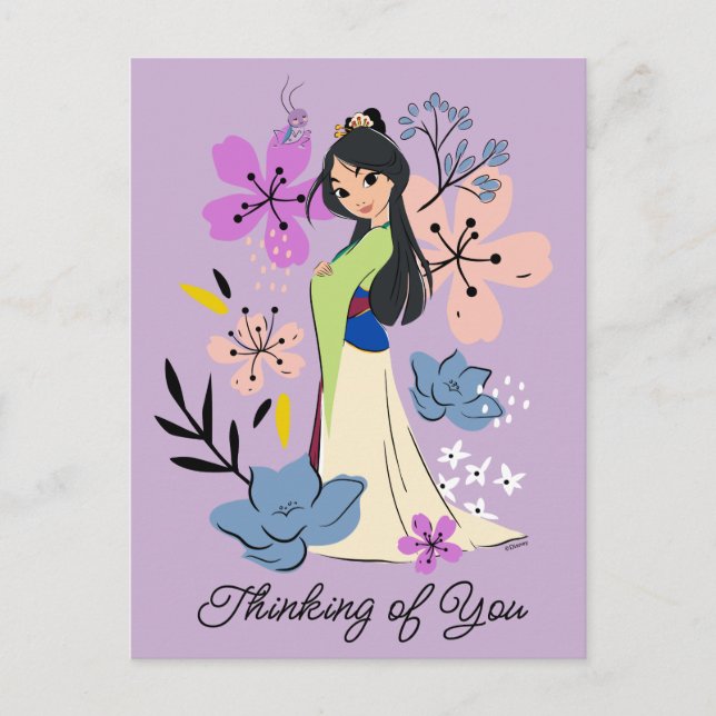 Disney Princess | Mulan in the Garden Postcard (Front)