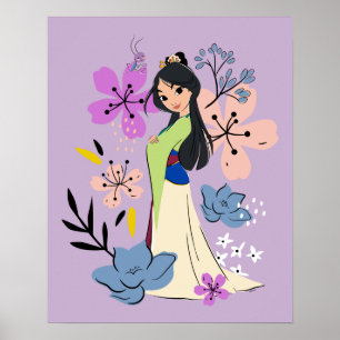 Disney Princess   Mulan in the Garden Poster