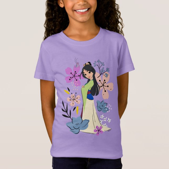Disney Princess | Mulan in the Garden T-Shirt (Front)