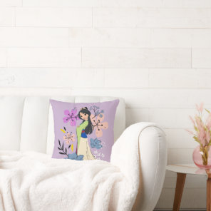 Disney Princess | Mulan in the Garden Throw Pillow