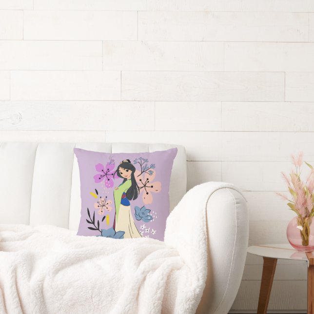 Disney Princess | Mulan in the Garden Throw Pillow (Couch)
