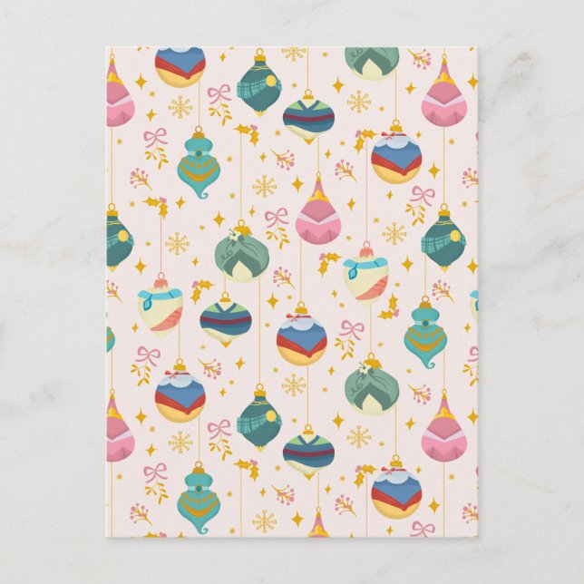 Disney Princess Ornament Pattern Postcard (Front)