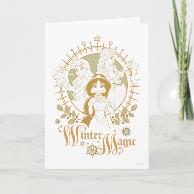 Disney Princess Ornaments | Winter Magic Card (Front)