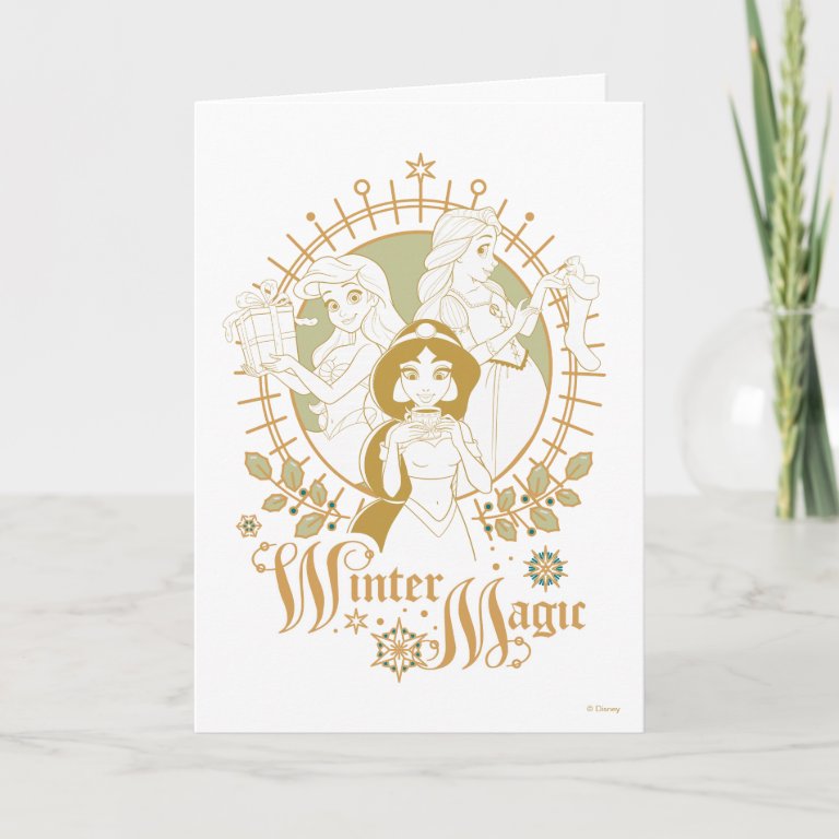 Disney Princess Ornaments | Winter Magic Card