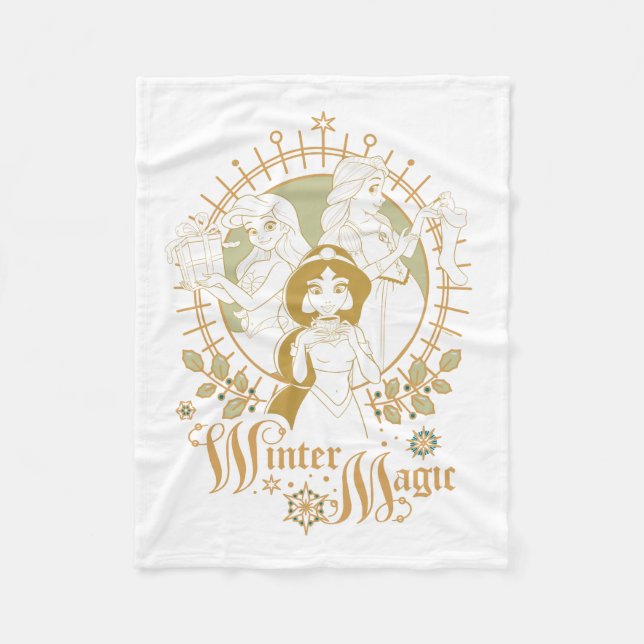 Disney Princess Ornaments | Winter Magic Fleece Blanket (Front)