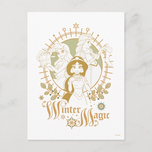 Disney Princess Ornaments | Winter Magic Postcard (Front)