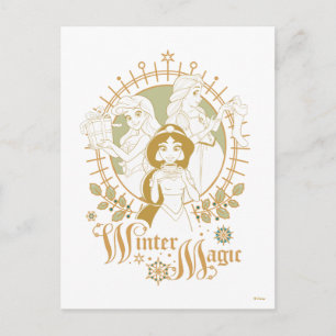 Disney Princess Ornaments Winter Magic Postcard