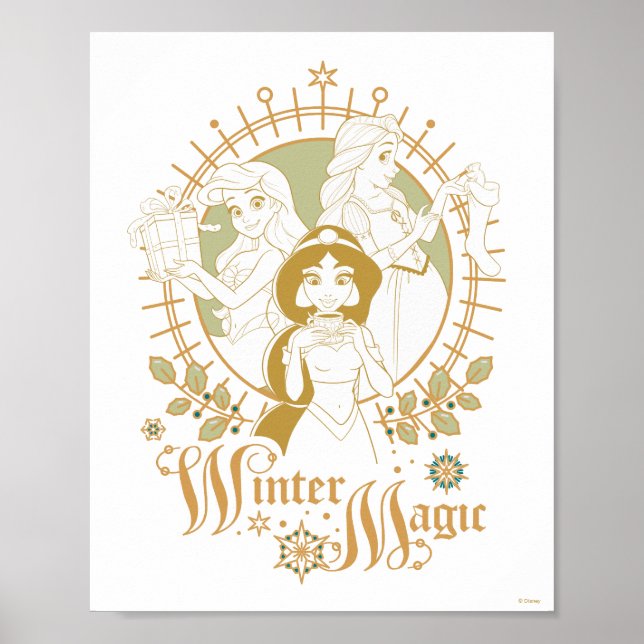 Disney Princess Ornaments | Winter Magic Poster (Front)