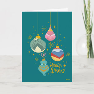 Disney Princess Ornaments Winter Wishes Card