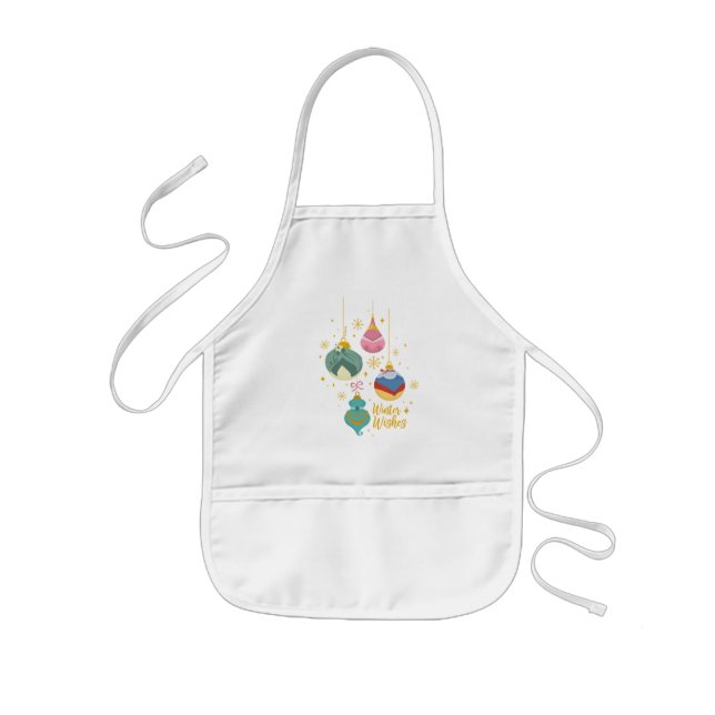 Disney Princess Ornaments | Winter Wishes Kids' Apron (Front)