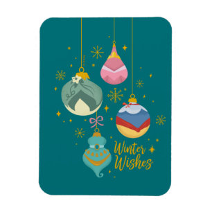Disney Princess Ornaments   Winter Wishes Magnet