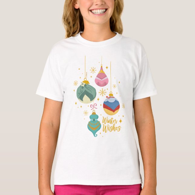 Disney Princess Ornaments | Winter Wishes T-Shirt (Front)