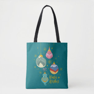 Disney Princess Ornaments   Winter Wishes Tote Bag