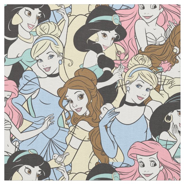 Disney Princess | Oversized Pattern Fabric (Close Up)