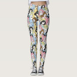 Disney Princess | Oversized Pattern Leggings<br><div class="desc">Disney Princess Oversized Pattern featuring Jasmine,  Belle,  Cinderella and Ariel.</div>
