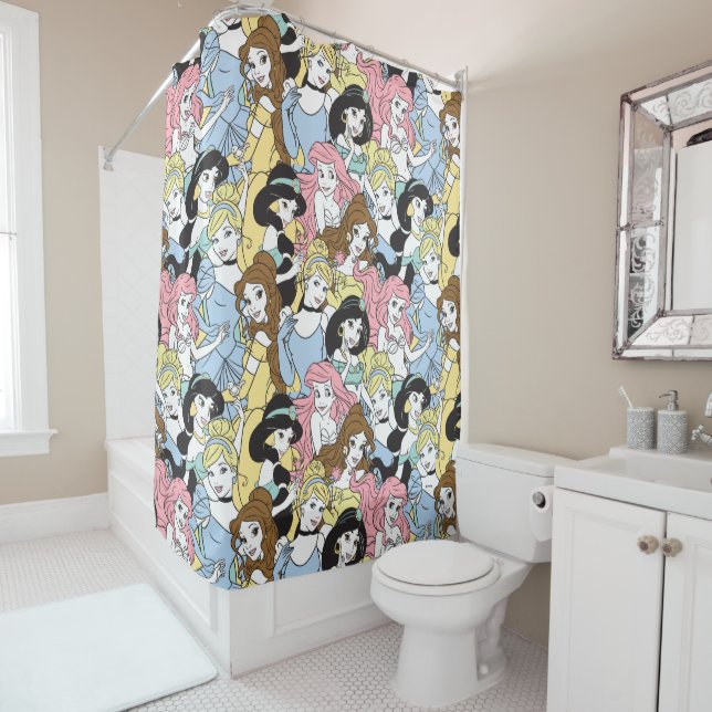 Disney Princess | Oversized Pattern Shower Curtain (In Situ)