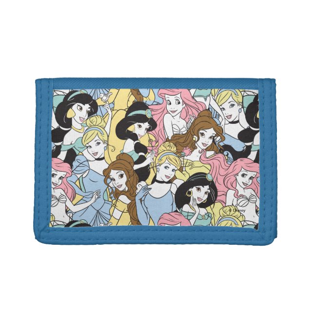 Disney Princess | Oversized Pattern Tri-fold Wallet (Front)