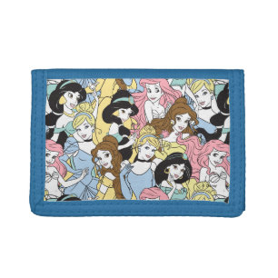 Disney Princess   Oversized Pattern Trifold Wallet