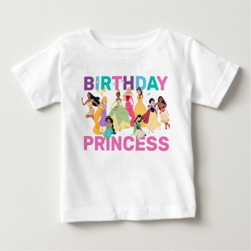 Disney Princess  Personalized Birthday Princess Baby T_Shirt