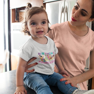 Disney Princess | Personalized Birthday Princess Baby T-Shirt