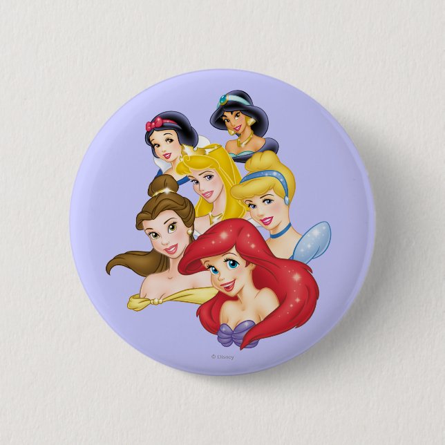 Disney Princess | Princesses Portraits Pinback Button (Front)