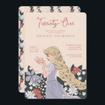 Disney Princess Rapunzel | 21st Birthday Invitation<br><div class="desc">Celebrate your 21st birthday with the enchanting charm of this Disney Princess Rapunzel invitation. Featuring Rapunzel in her iconic gown with vibrant floral accents and whimsical details, this design brings a magical touch to your milestone celebration. Perfect for a princess-themed party, it combines elegance and fun for a truly royal...</div>