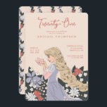 Disney Princess Rapunzel | 21st Birthday Invitation<br><div class="desc">Celebrate your 21st birthday with the enchanting charm of this Disney Princess Rapunzel invitation. Featuring Rapunzel in her iconic gown with vibrant floral accents and whimsical details, this design brings a magical touch to your milestone celebration. Perfect for a princess-themed party, it combines elegance and fun for a truly royal...</div>