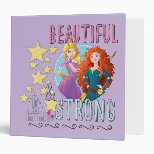 Disney Princess | Rapunzel and Merida Binder (Front/Inside)