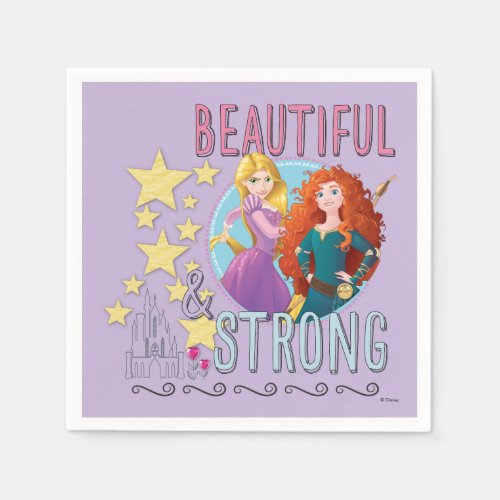 Disney Princess  Rapunzel and Merida Napkins