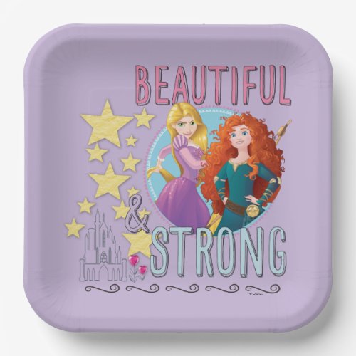 Disney Princess  Rapunzel and Merida Paper Plates