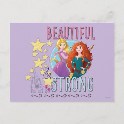 Disney Princess  Rapunzel and Merida Postcard