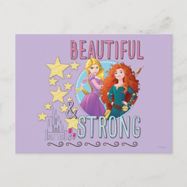 Disney Princess | Rapunzel and Merida Postcard (Front)