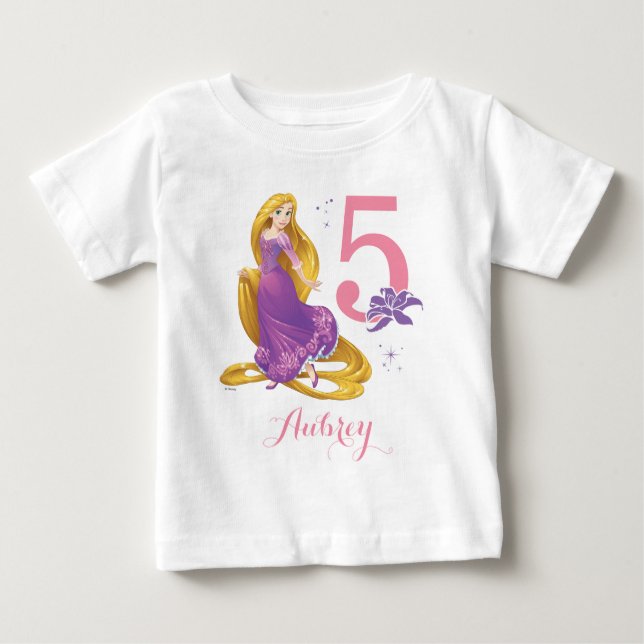 Disney Princess | Rapunzel Birthday Baby T-Shirt (Front)