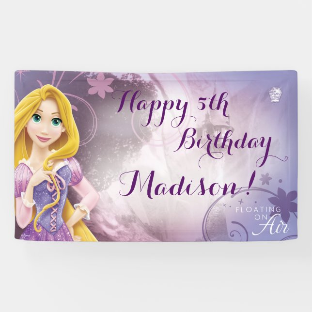 Disney Princess Rapunzel Birthday Banner (Horizontal)