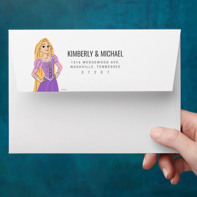 Disney Princess Rapunzel Birthday  Envelope (Hand)