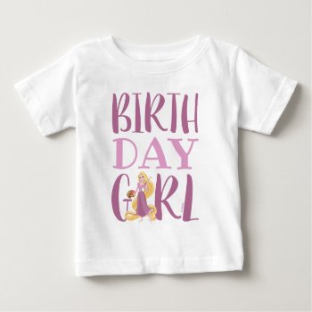 Disney Princess - Rapunzel | Birthday Girl Baby T-shirt by DisneyPrincess at Zazzle