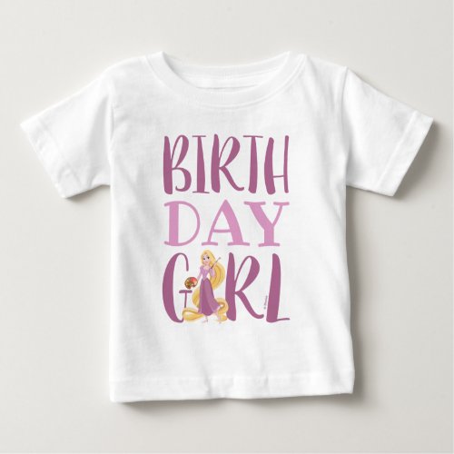 Disney Princess _ Rapunzel  Birthday Girl Baby T_Shirt