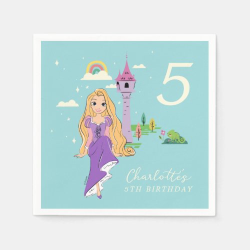 Disney Princess Rapunzel Girls Birthday Napkins