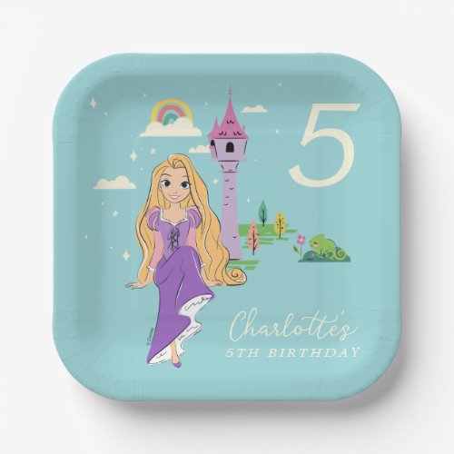 Disney Princess Rapunzel Girls Birthday Paper Plates