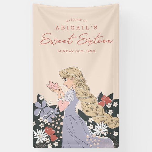 Disney Princess Rapunzel  Sweet Sixteen Birthday Banner