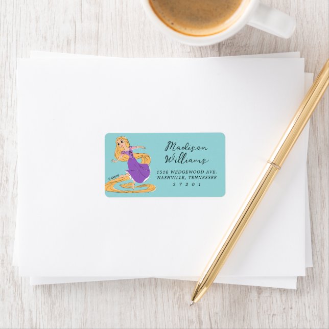 Disney Princess Rapunzel | Sweet Sixteen Birthday Label (Insitu)
